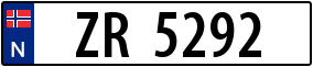 Trailer License Plate